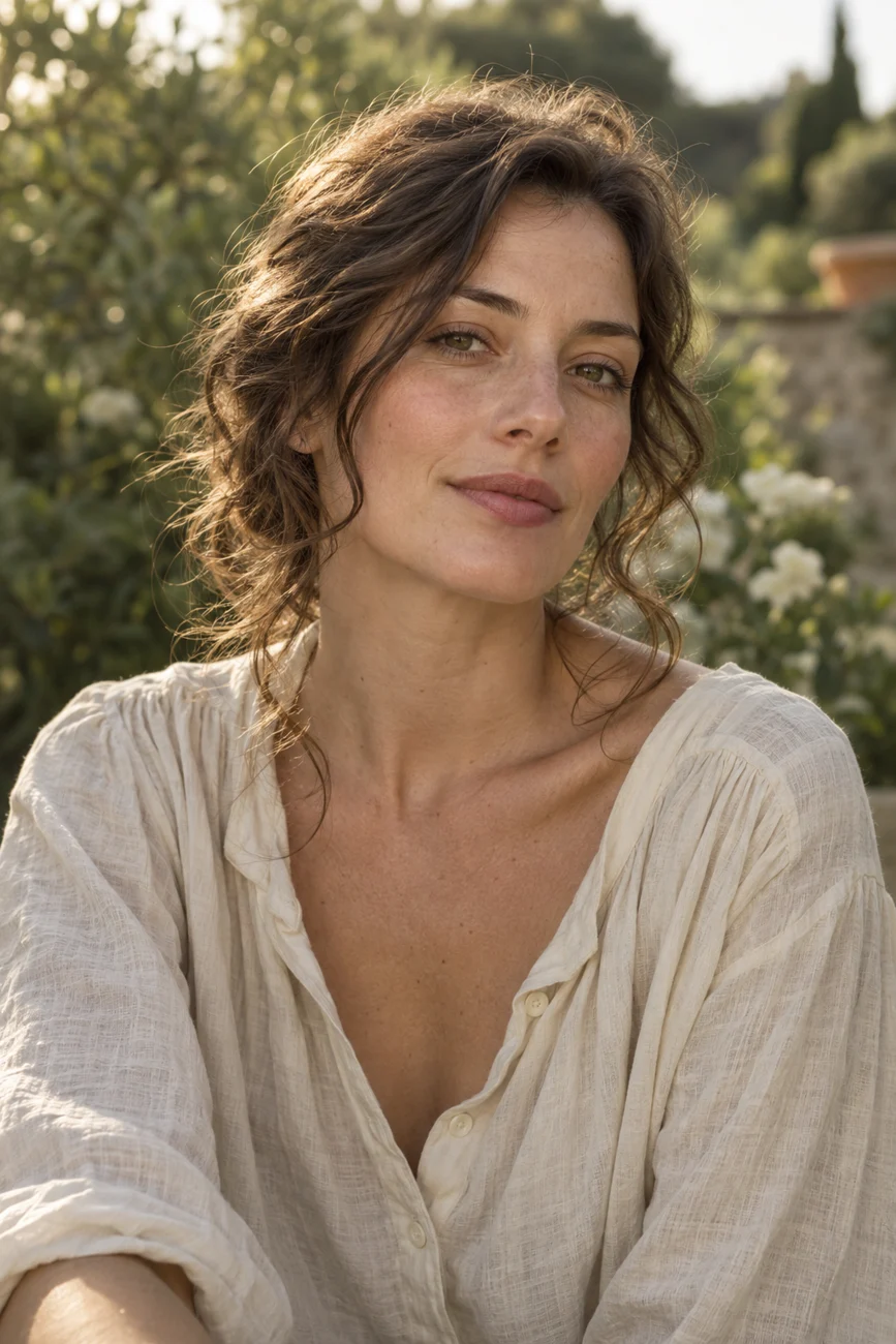 Natural light portrait of a woman