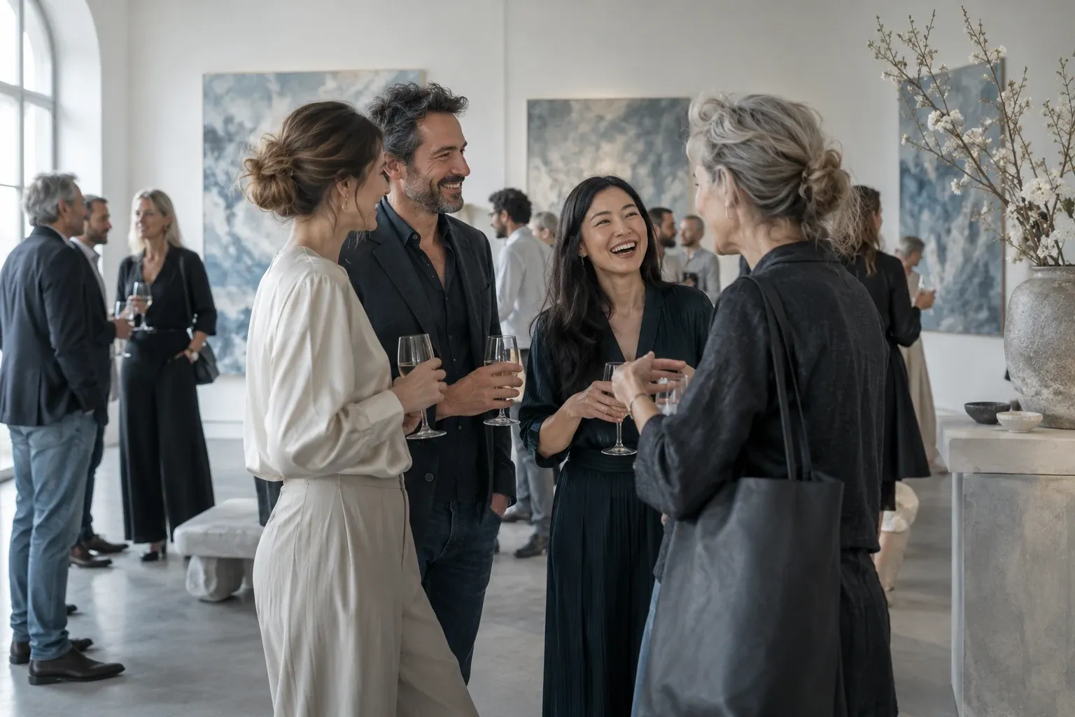 Encounters at an exhibition